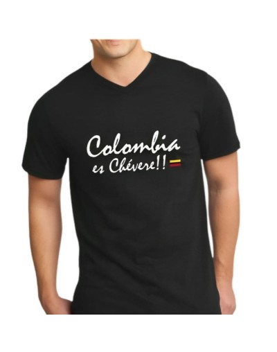 Camiseta estampada colombia es chévere