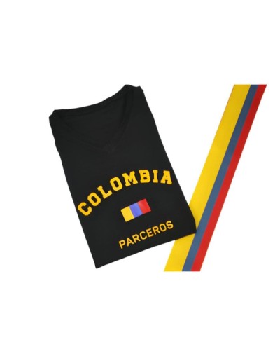 Camiseta estampada colombia parceros