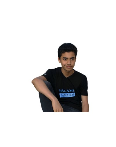 Camiseta estampada hágame famoso