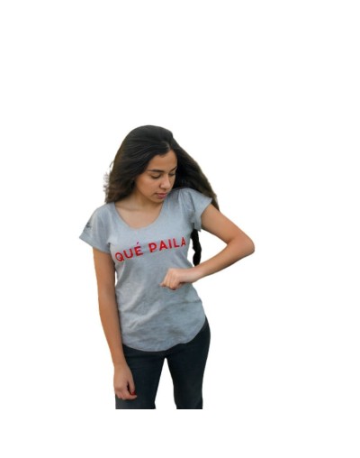Camiseta estampada qué paila
