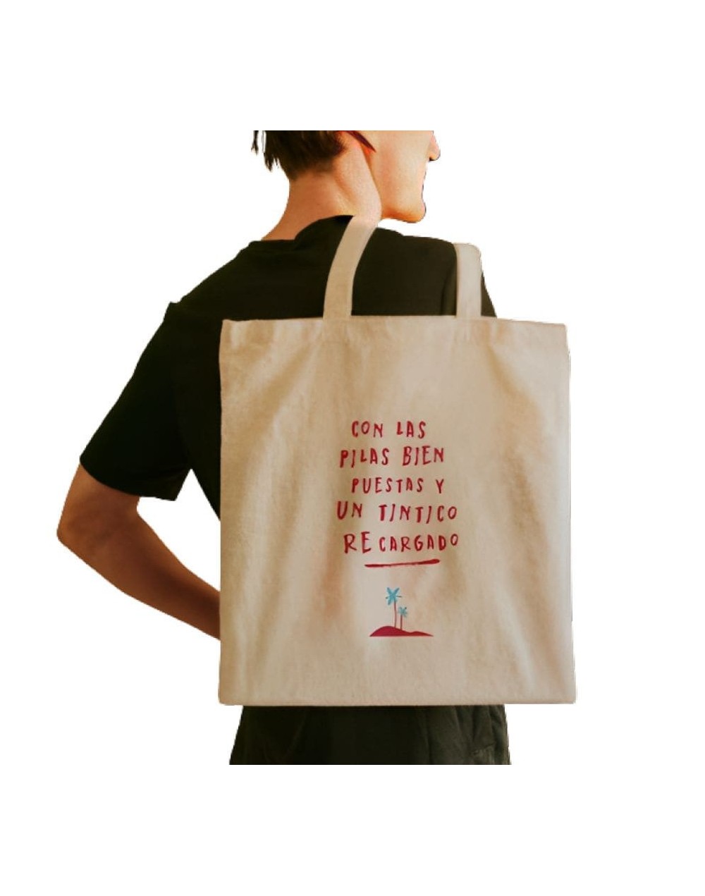 Tote bag con las pilas bien puestas
