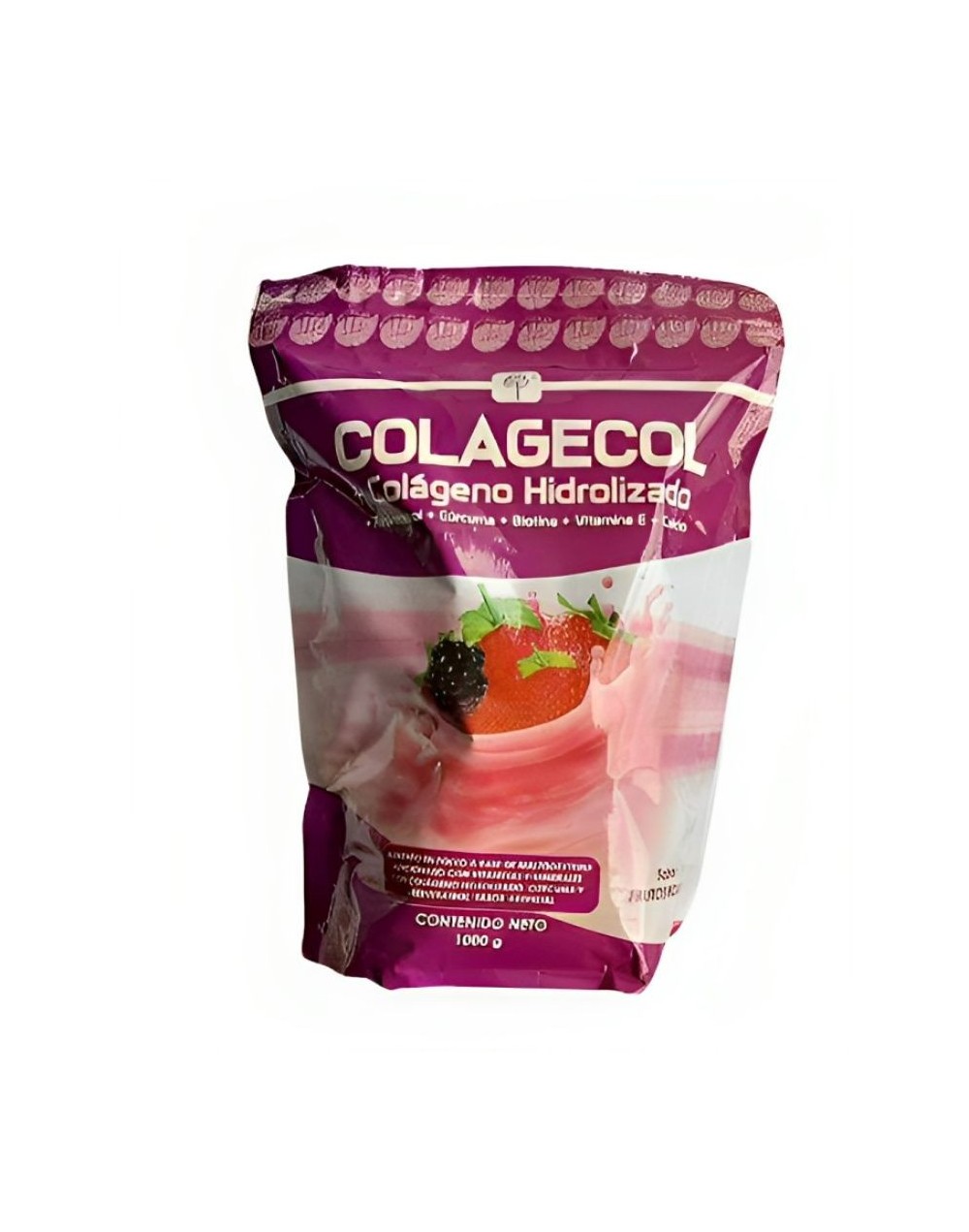 Colágeno hidrolizado con: resveratrol, cúrcuma, biotina, vitamina e y calcio. Bolsa x 1.000g