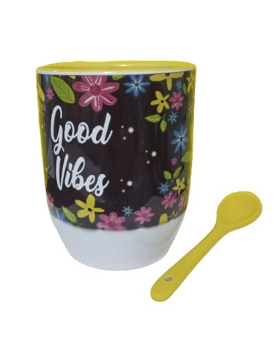 Mug con cucharita