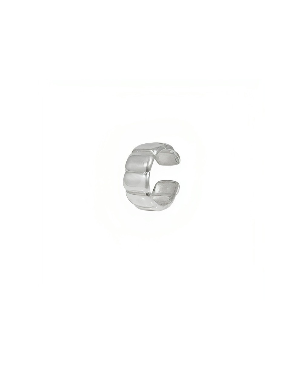 Arete earcuff rectangulos plata 925 ajustable