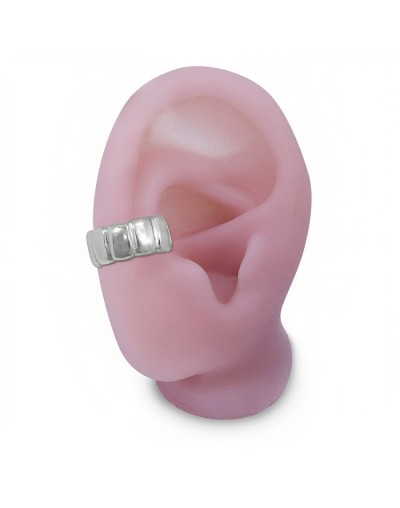 Arete earcuff rectangulos plata 925 ajustable