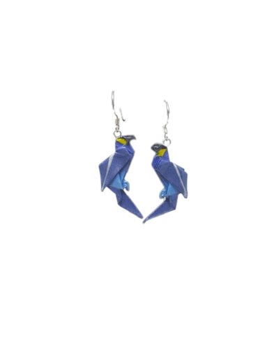 Aretes colgantes papagayo