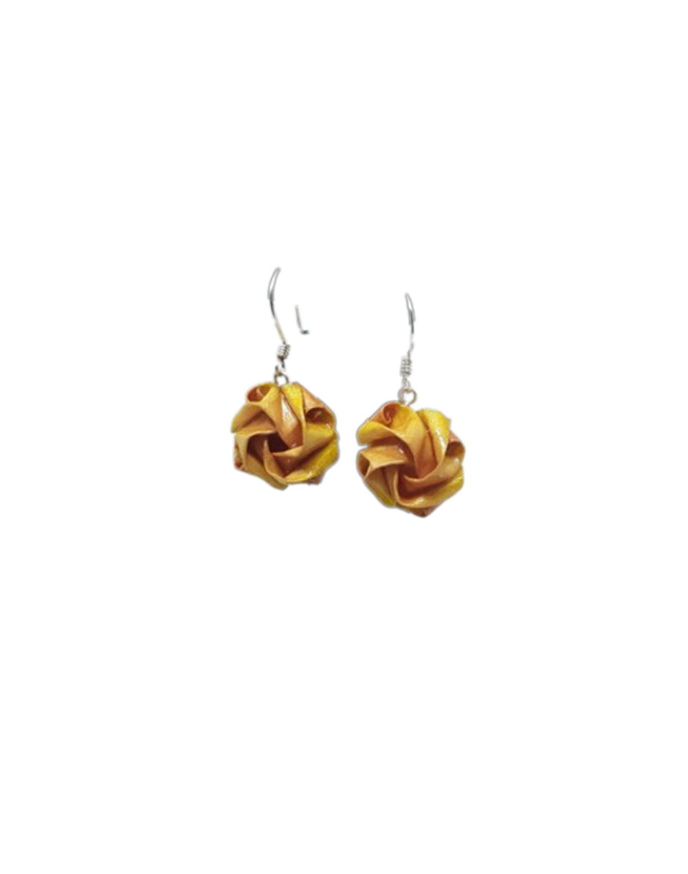 Aretes colgantes rosas grande