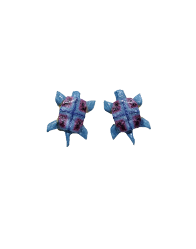Aretes topo tortugas