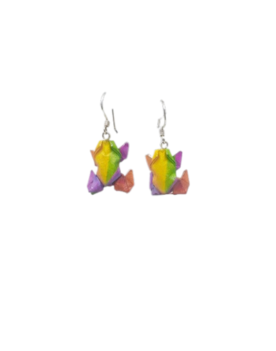 Aretes colgantes ranas