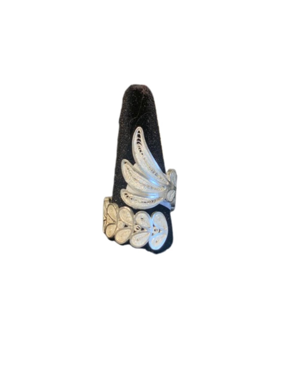 Artesania anillo joyería en filigrana momposina alas