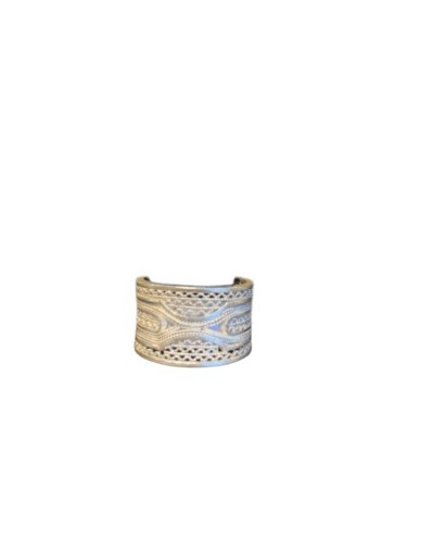 Artesania anillo joyeria en filigrana trenzado mar