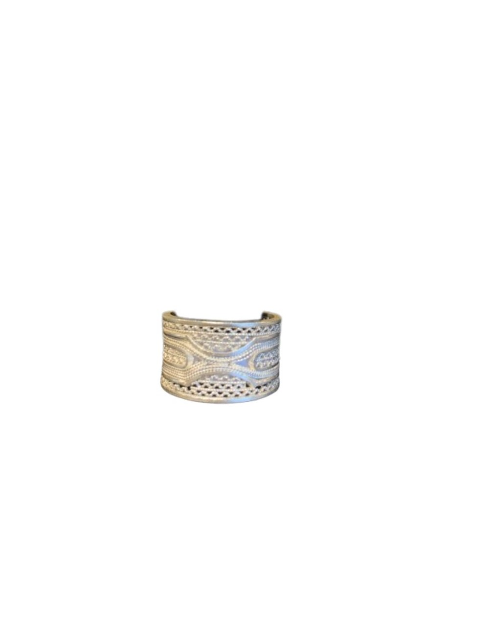 Artesania anillo joyeria en filigrana trenzado mar