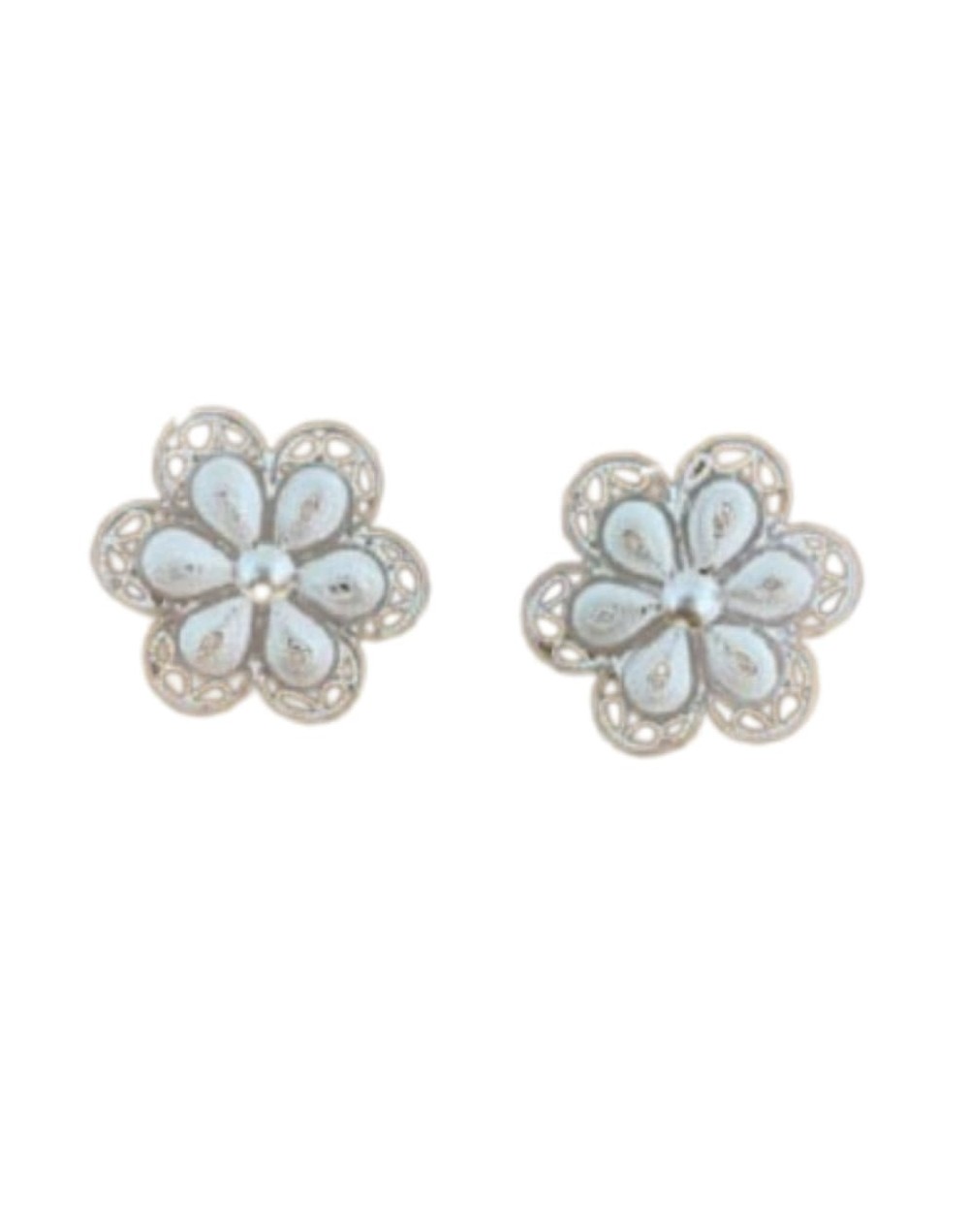 Artesania aretes joya filigrana momposina topo flores