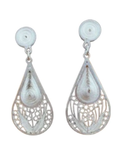 Artesania aretes joya filigrana momposina gotas
