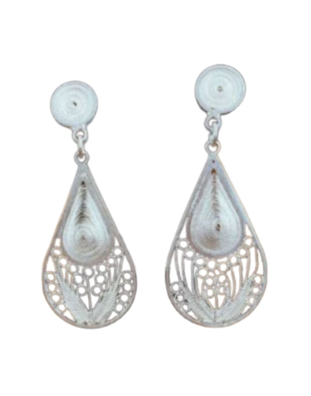 Artesania aretes joya filigrana momposina gotas