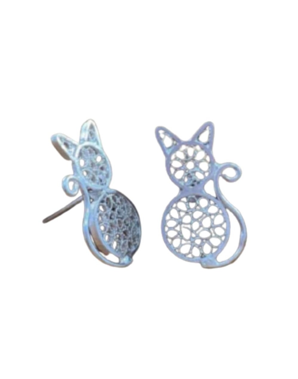 Artesania aretes joya filigrana momposina gatos