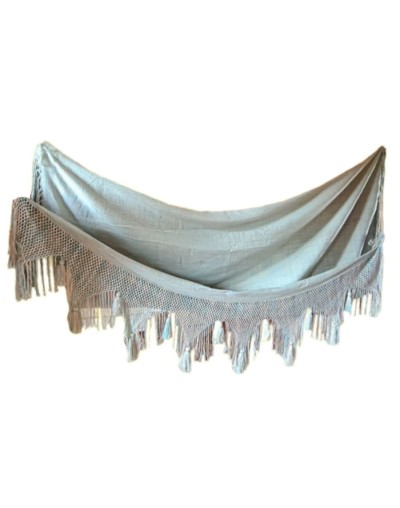 Artesania hamaca sanjacintera fina colores pastel croche