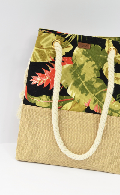 Red Heliconia - Jute Sand Bag