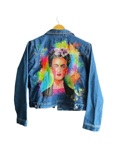 Chaqueta pintada a mano frida
