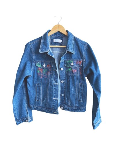 Chaqueta pintada a mano frida