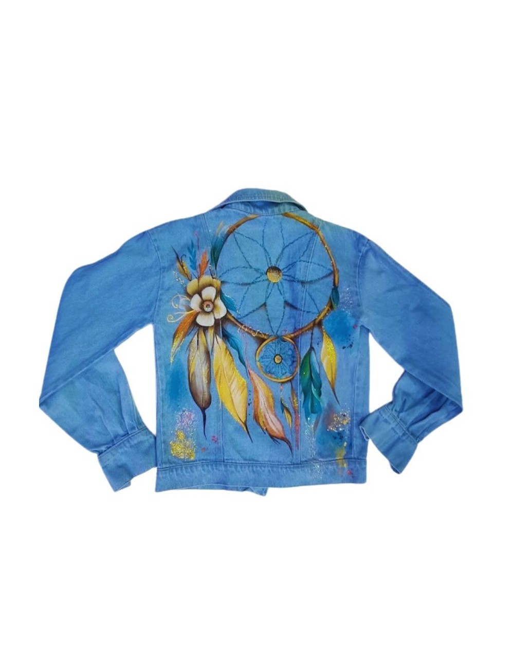 Chaqueta pintada a mano atrapasueños