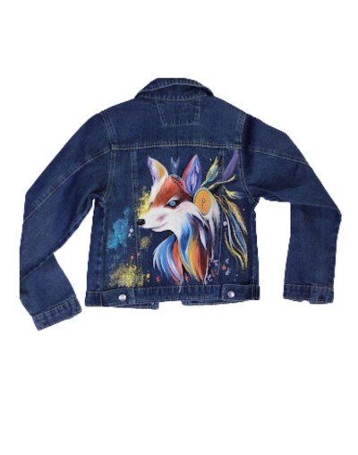 Chaqueta pintada a mano zorrillo