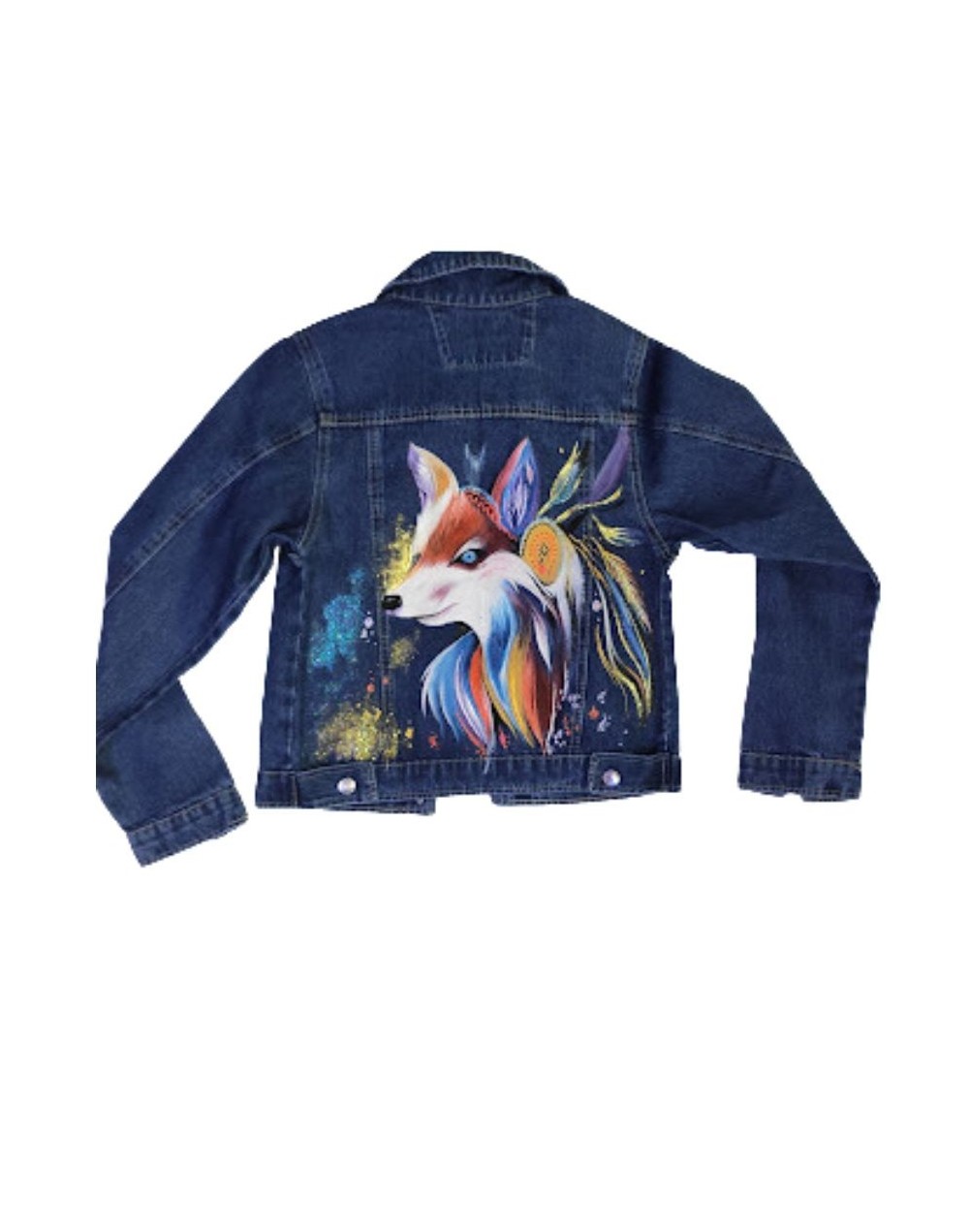 Chaqueta pintada a mano zorrillo