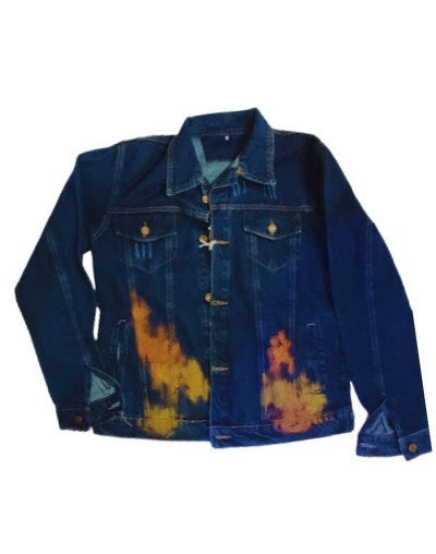 Chaqueta pintada a mano pegaso