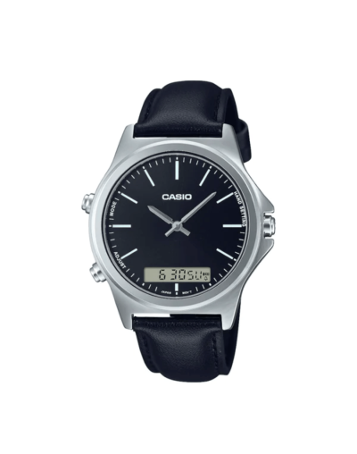 Reloj casio clasic hombre mtp vc01l 1eudf negro y plata