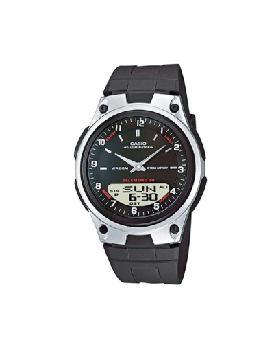 Reloj casio estandar hombre aw 80 1avdf negroy plata