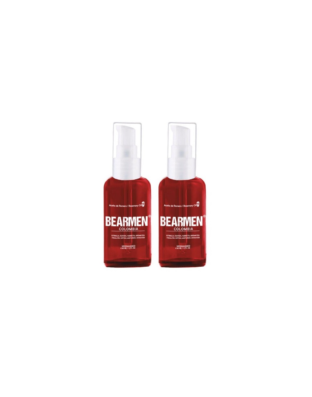 2 aceites esenciales romero y jojoba bearmen