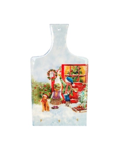 Tabla de picar niños navideños