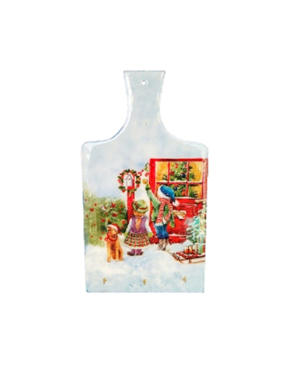 Tabla de picar niños navideños