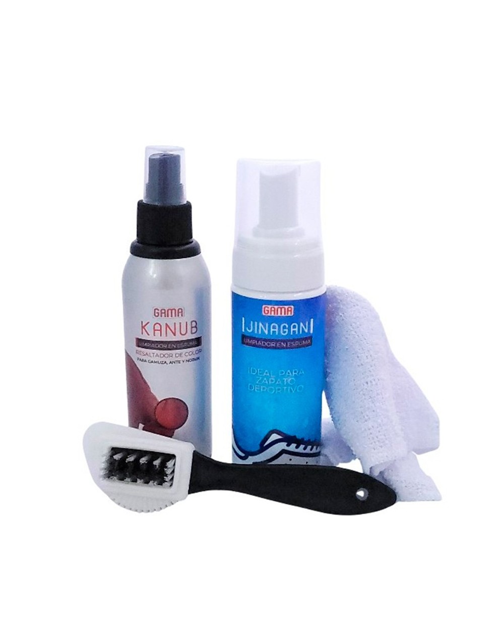 Kit limpiador de gamuza y tennis