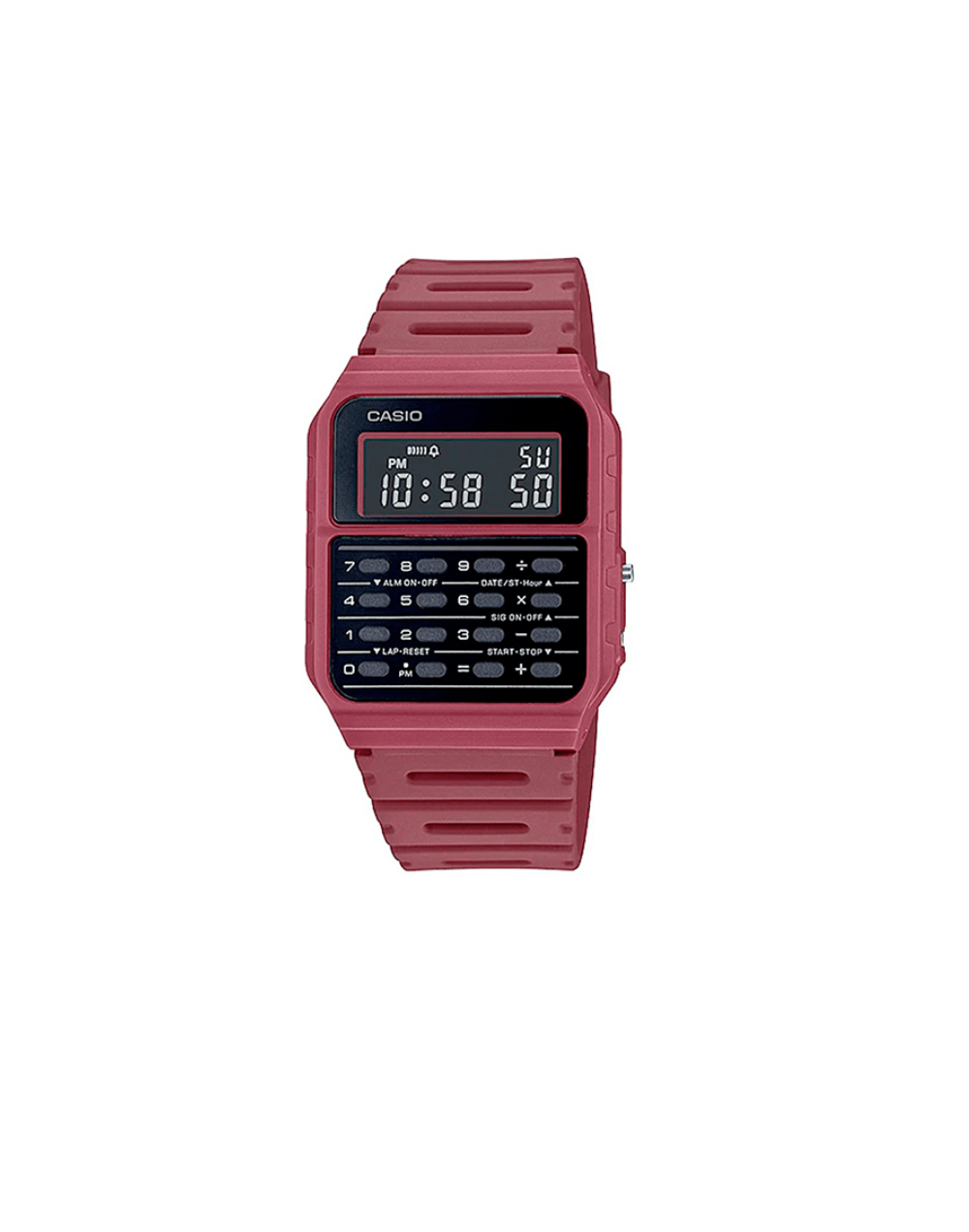 Reloj casio retro unisex ca 53wf 4bdf rojo