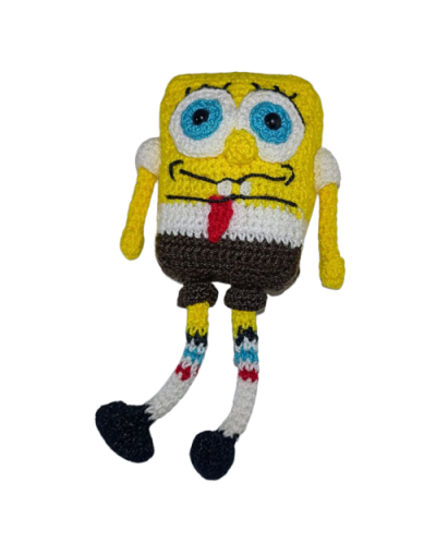 Bob esponja amigurumi pequeño