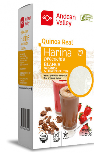 HARINA PRECOCIDA QUINOA REAL ORGANICA X 350GR
