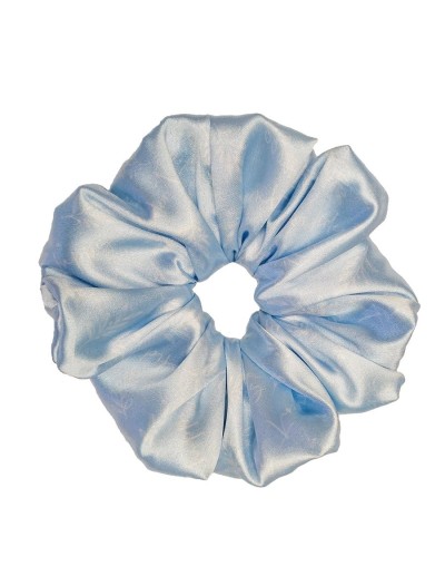 Bamba scrunchie para el cabello azul