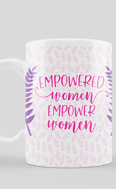 Pocillo con diseño Empowered women, empower women