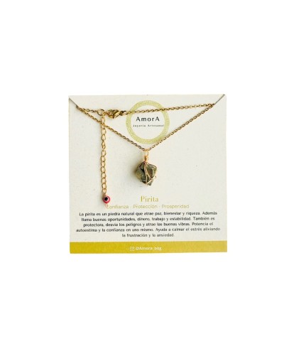 Collar pirita en bruto