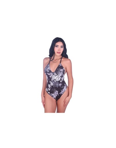 Enterizo doble faz vestido de baño reversible - raishen
