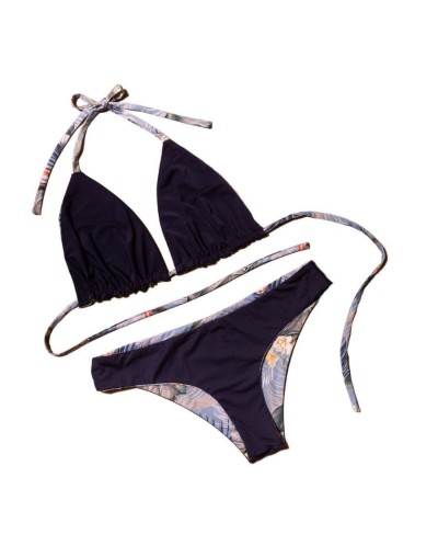 Bikini doble faz vestido de baño arrecife azul marina
