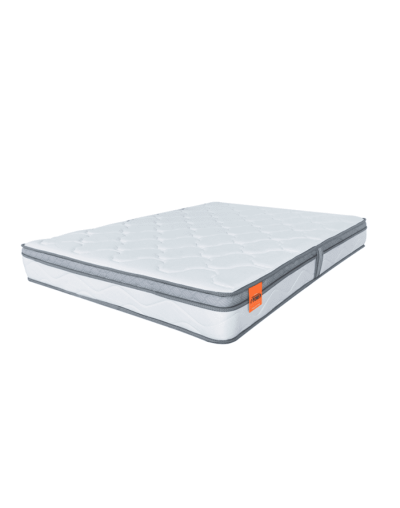 Combo base cama + cabecero + colchón platino resortado doble