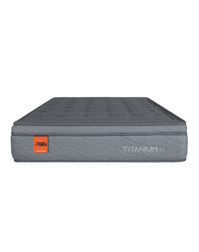 Combo base cama + cabecero + colchón firme titanio doble
