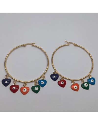 CANDONGA OJO GRIEGO CORAZON MULTICOLOR