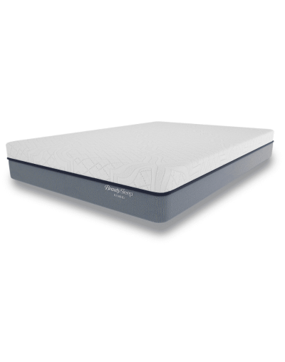 Combo base cama + cabecero + colchón beautysleep scarlet hybrid doble