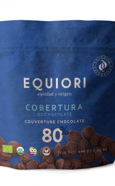 COBERTURA DE CHOCOLATE ORGÁNICO 80% X 200GR