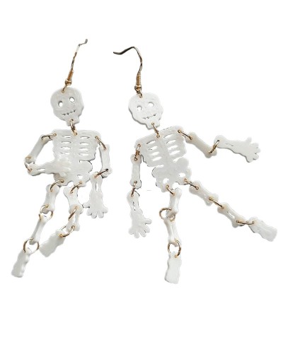 Aretes calavera moviles