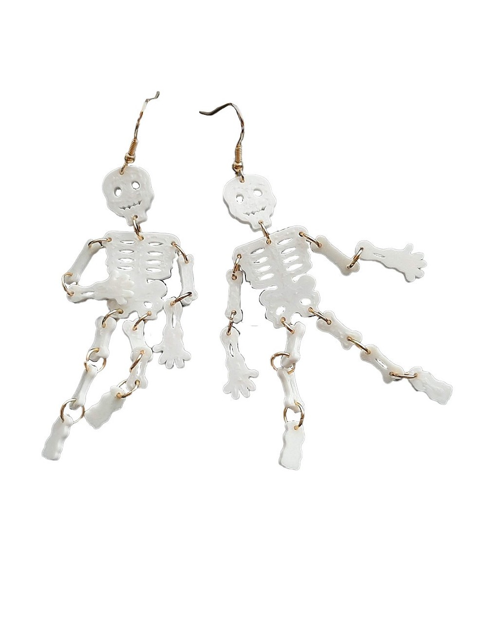 Aretes calavera moviles