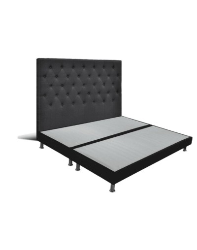 Combo base + cabecero + colchón pocket eurotop vital doble